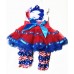 AM18003-PK-Baby Tutu Ruffle Legging Dress Up Set